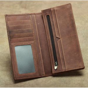 ✅ RFID Bloquant homme portefeuille avec poche monnaie Réel Véritable Vache noire en cuir marron