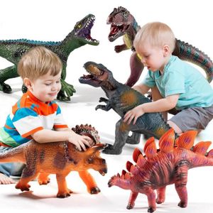 FIGURINE - PERSONNAGE Dinosaure en caoutchouc souple à colle pour enfant de 3 à 7 ans, Jouets pour bébé, Modèles d'animaux, Cadeaux