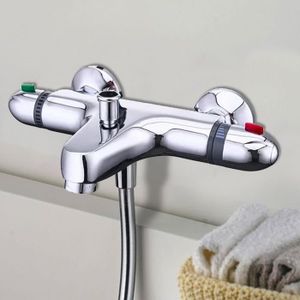 ROBINETTERIE SDB Robinet de salle de bain mitigeur bain douche chromé thermostatique