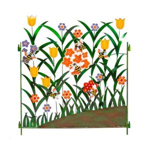 CLÔTURE - GRILLAGE Treillis,Panneau de clôture de jardin décoratif en