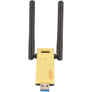 CLE WIFI - 3G Adaptateur USB WiFi, clé USB WiFi 2.4G 5G Double Bande Cryptée 1200 Mbps 802.11AC pour PC A508