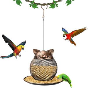 MANGEOIRE - TRÉMIE Mangeoire à oiseaux sauvages en forme de chat de 7