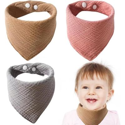 Susurration Bavoirs Bébé Bandana 10 Pièces - Mousseline Douce Et Absorbante Pour Garçons Et Filles