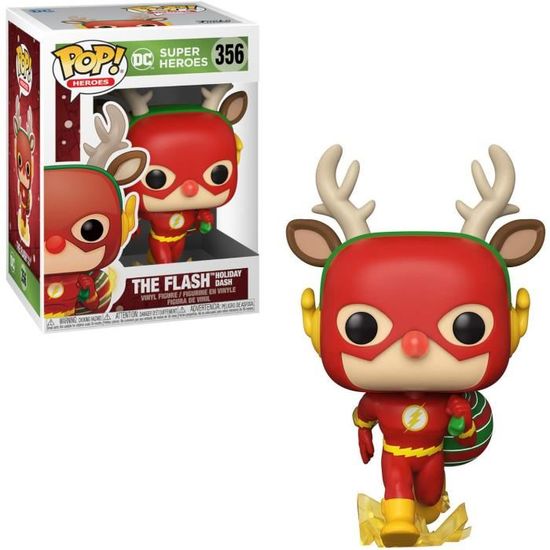 Funko Pop! Plush: DC Holiday – Rudolph Flash – Peluche Morbido Di Flash Con Naso Da Renna – Edizione Limitata - 2