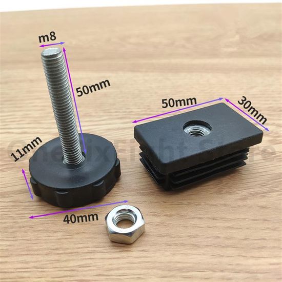 20 Capuchons En Plastique 3/4x3/4 Pour Tubes, Noirs – Idéal Pour Embouts De Tuyaux, Protection Et Finition