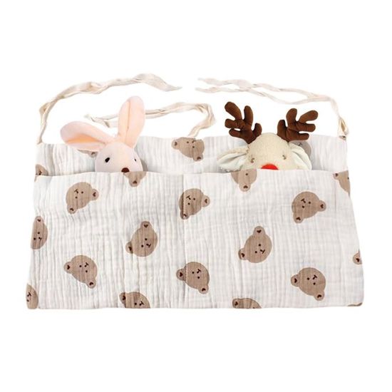 Sac Rangement Pour Lit Bébé, Sac De Rangement Suspendu, Suspendu Organisateur De Couches, Rangement Suspendu Lit Bebe Avec 2 Poches, Pour Stocker Des Vêtements, Des Couches, Des Jouets