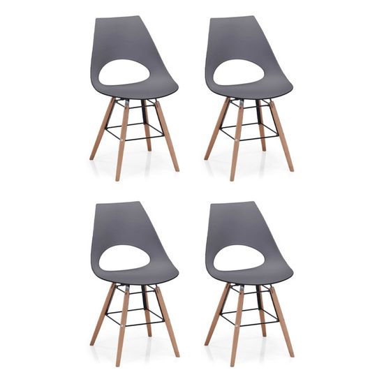 Mateju Housse de Chaise de Salle à Manger Scandinaves Extensible, 1 2 4 6 8 PCS Diagonal Couverture de Chaise Élastique Universel pour Salon Cuisine Chambre Maison Decor (8pcs,Noir