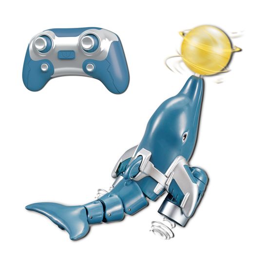 Snookids – Jouet Dauphin Télécommandé 2.4 GHz – Simulateur Réaliste Avec Balle Rotative – Double Hélice – Portée 40 M – Été, Piscine, Lac – Cadeau Enfant