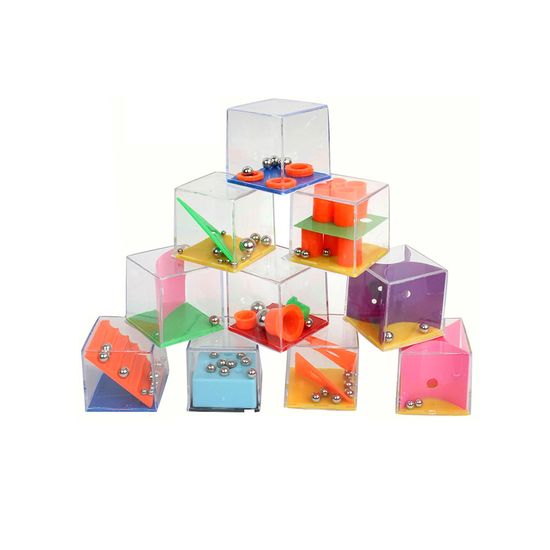 Hinourisha 15 Pièces Casse-Tête 3D Plastique – IQ Puzzle Wire Métal – Jeu Éducatif Anti-Stress Pour Adultes & Enfants