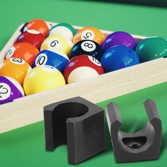 Lot De 10 Clips De Queue De Billard Faderr - Plastique Durable, Fixation Murale Ou Sol, Compatible Canne à Pêche