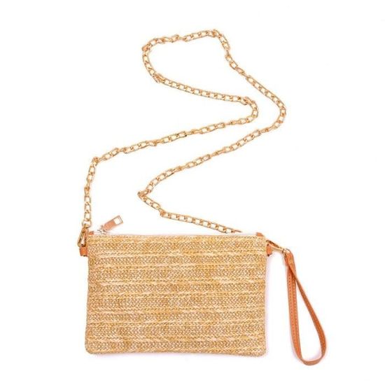 Sac à Bandoulière Tissé Décontracté Pour Femme - Vintage, Grand Format 35x35 Cm - Idéal Plage, Voyage, Quotidien