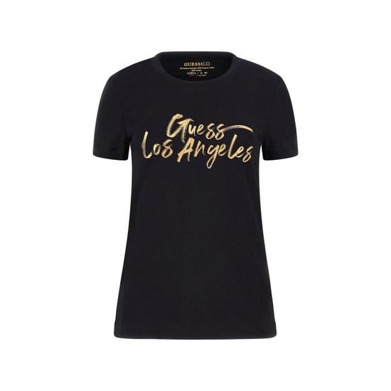 T-shirt femme Guess Gold LA - jet black - XS