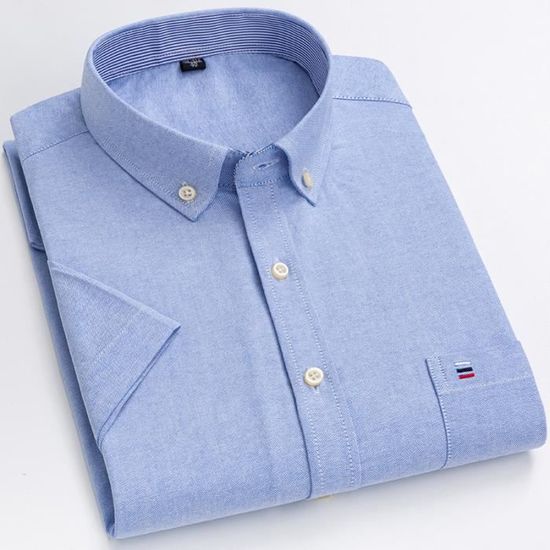 Chemise Femme Manches Courtes Stockholm Atelier, Taille 36, Bleue - Très Bon état