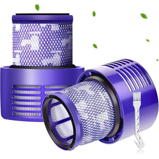 Filtres HEPA V10 pour Dyson SIKSOG Lot de 2 filtres et 1 brosse de nettoyage gratuite