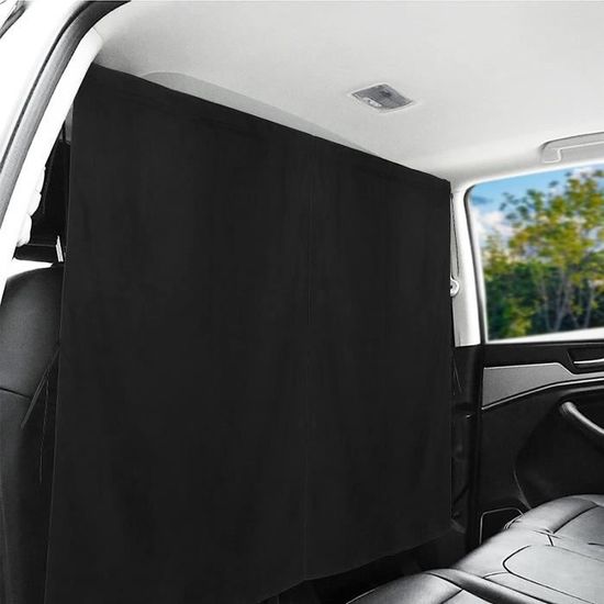 Rideaux De Séparation Pour Voiture - Lot De 3 (Noir) - Protection Solaire Et Intimité - Faciles à Installer - Pour SUV, Voitures, Camping - 8