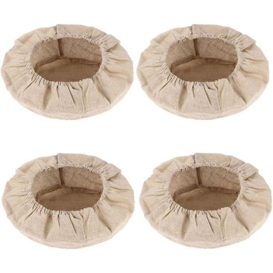 2x Doublure Tissu Pour Panier à Pain Banneton - Toile Lin Coton Naturel - 25x15cm