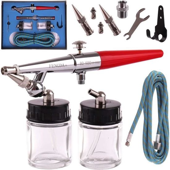 Lot 3 Buses + Aiguilles Aérographe 0.2mm 0.3mm 0.5mm – Remplacement Précis En Acier Inox Pour Tous Projets
