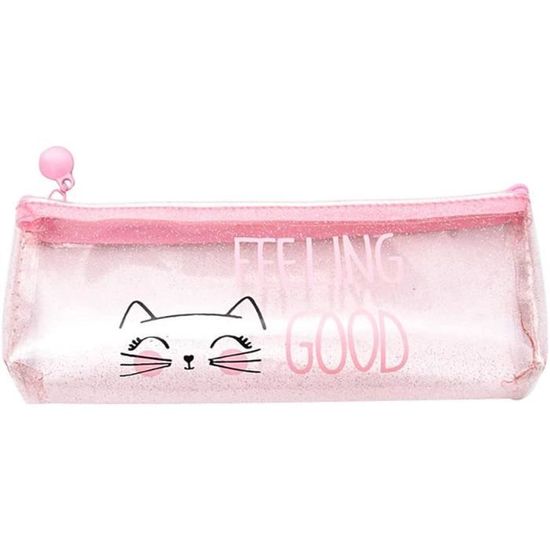 Trousse Scolaire Hello Kitty Rose - 22 X 9 X 8 Cm - Design Officiel Sanrio - Kawaii - Pour Fille, École