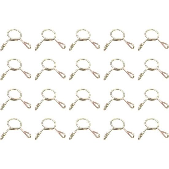 100 Colliers De Serrage Inox à Une Oreille - Kit Tailles Assorties Avec Boîte De Rangement