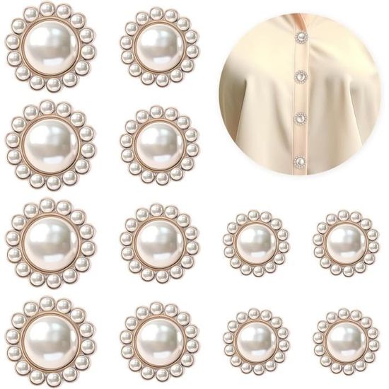 Lot De 110 Perles Artificielles Ivoire 10mm - Pré-percées Pour Création Bijoux, Brillant