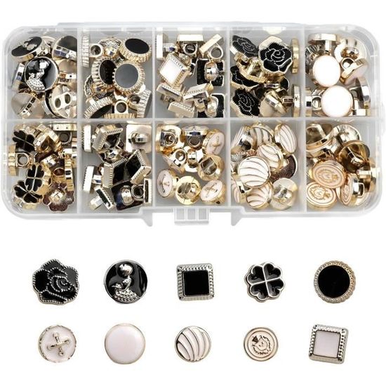 Assortment de 8 boutons bleus vntage, bouton bleu, mercere bleue