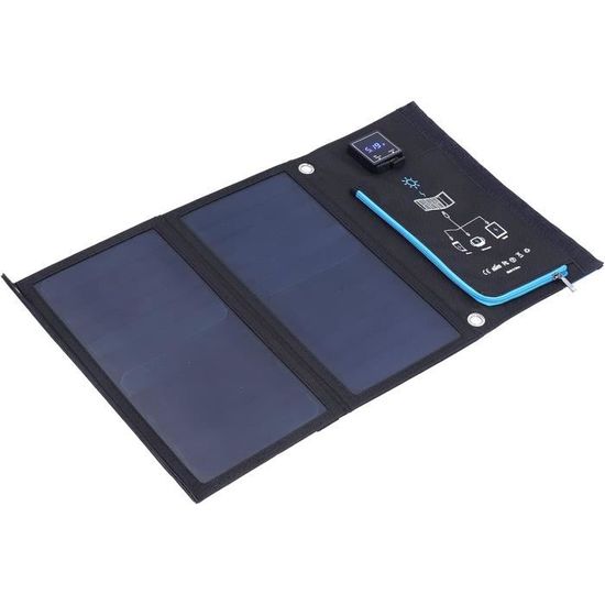 Panneau Solaire Portable 35W JES - Chargeur étanche Pour Camping Et Rando