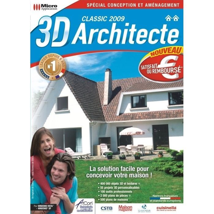 3D ARCHITECTE CLASSIC 2009 / LOGICIEL PC DVD-ROM