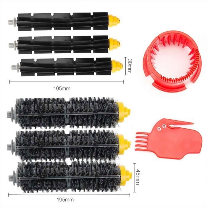 remplaçant Kit Brosses secours d'accessoires pour iRobot Roomba série 600
