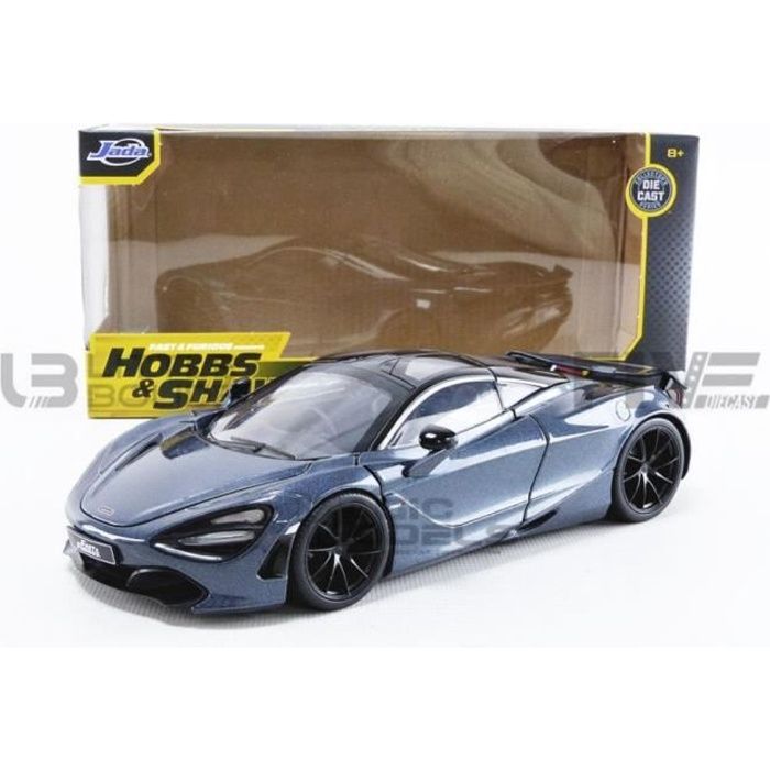 Voiture Miniature de Collection - JADA TOYS 1/24 - MC-LAREN 720S - Fast And Furious - Hobbs & Shaw - Silver Anthracit - 30754S