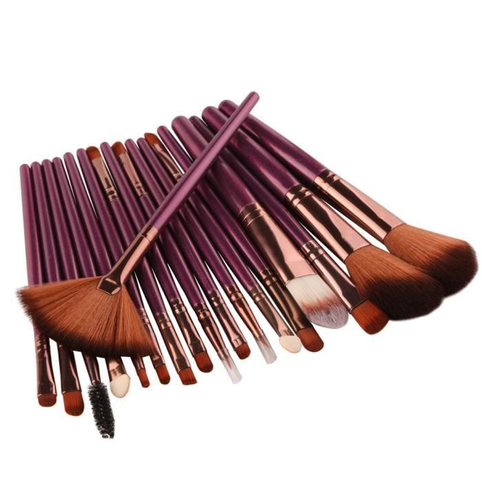 Nouveau 18 pcs Maquillage Brosse Ensemble outils Maquillage Trousse De Toilette Laine Maquillage Brosse Ensemble PP