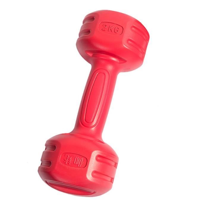 1 pc ménages enfants haltère gymnastique accessoires fitness haltère exercice jouets pour enfants (2 kg couleur aléatoire)