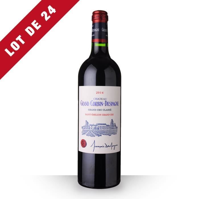 24X Château Grand Corbin-Despagne 2014 Rouge 75cl AOC Saint-Emilion Grand Cru - Vin Rouge