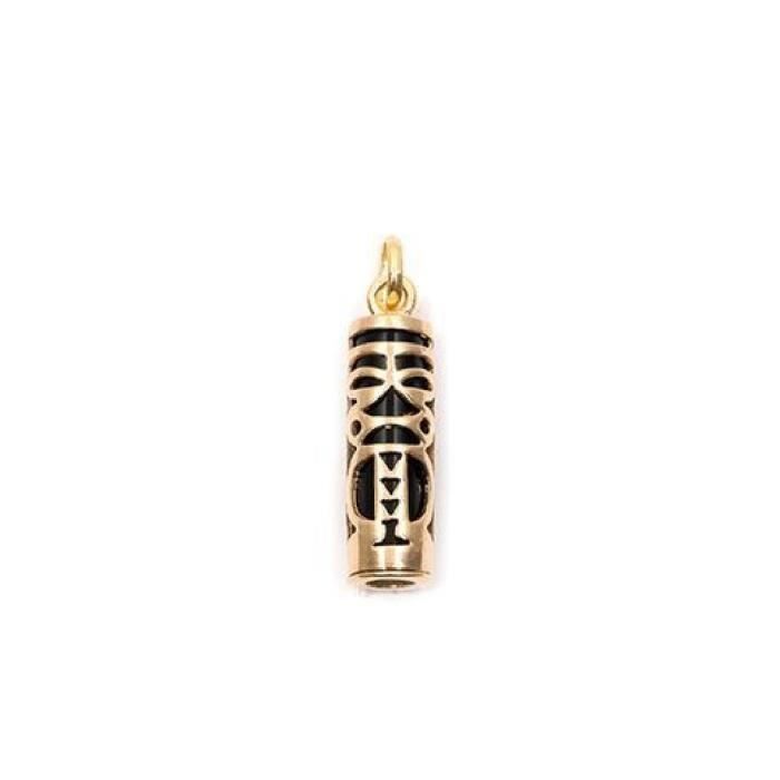 PENDENTIF Homme/femme TIKI tendresse& imit. ONYX plaqué or 750/000