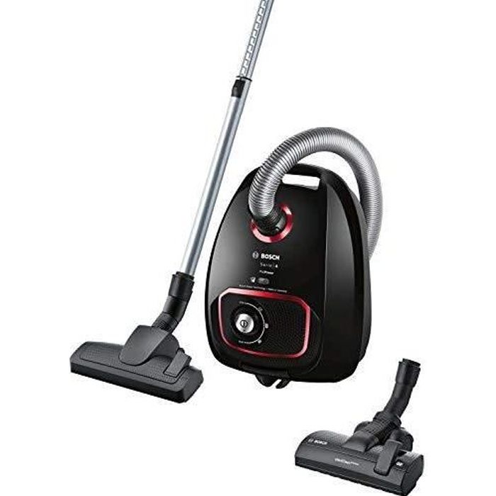 Bosch Electroménager Serie 4 ProPower BGBS4POW1, Aspirateur traineau, Noir, 850 W, 4 liters, 76 décibeles