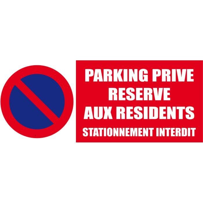 Parking privé réservé aux résidents