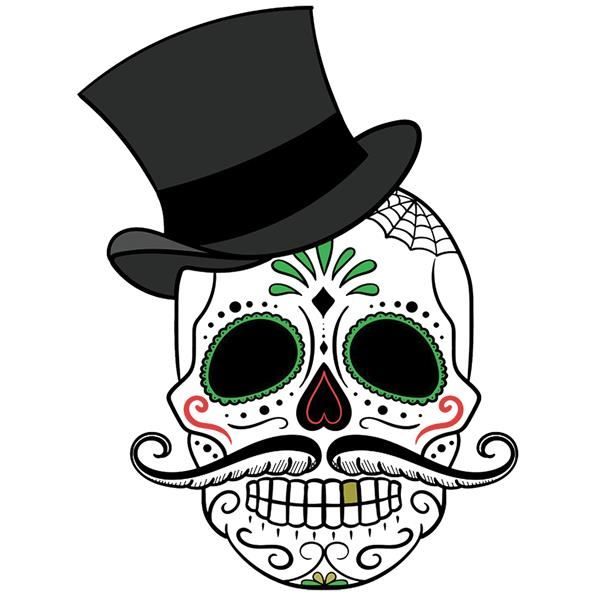 Stickers tête de mort