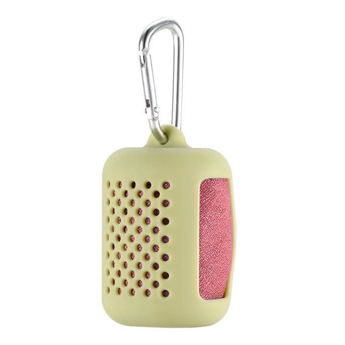 Serviette sèche rapide Camping randonnée voyage Mini serviette compressée avec étui en s - Modèle: Yellow green case - KSYYMJA06344