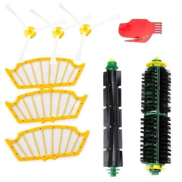 Kit De Extracteur Brosse +3 Garde Filtre +3 Brosse Latérale Pour iRobot Roomba série 500 (510 530 532 535 540 555 560 570 580 D0CD9