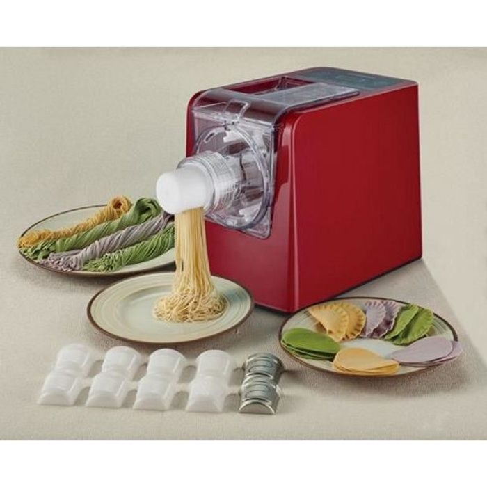 Sirge PASTAMAGIC Machine pâtes automatique pour faire des pâtes fraîches à la maison 300 Watt - 14 types de pâtes + Ravioli - jusqu'