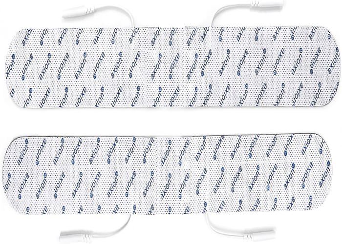 Axion - 2 Électrodes extra-longues pour le dos – 330 x 45 mm - Compatible avec les appareils utilisant une connexion à fiches 2 mm.