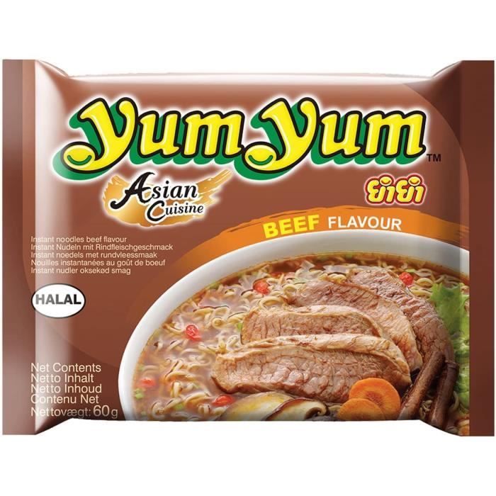 Nouilles instantanées YumYum au Boeuf (lot de 10)