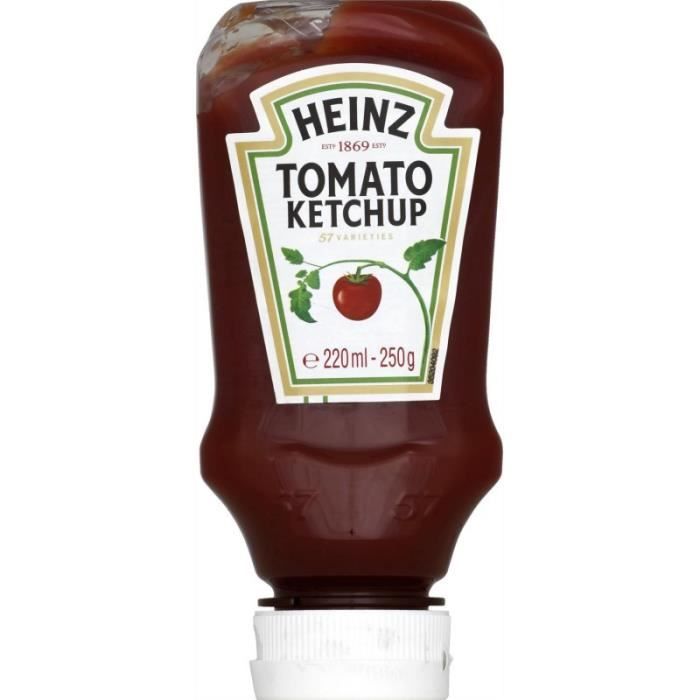 HEINZ - Tomato Ketchup 250G - Lot De 4