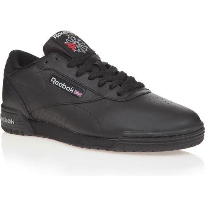 reebok baskets club c85 - homme - blanc et bleu - fermeture à lacets - tige basse - composition cuir