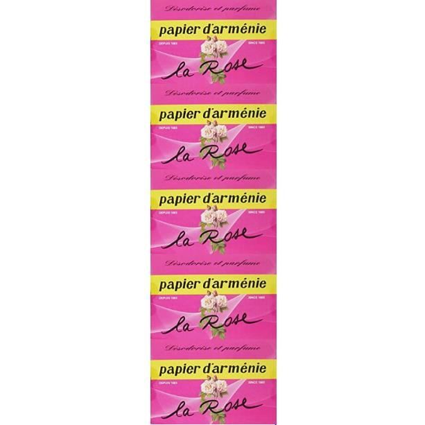Papier d'Arménie La Rose - Lot de 5