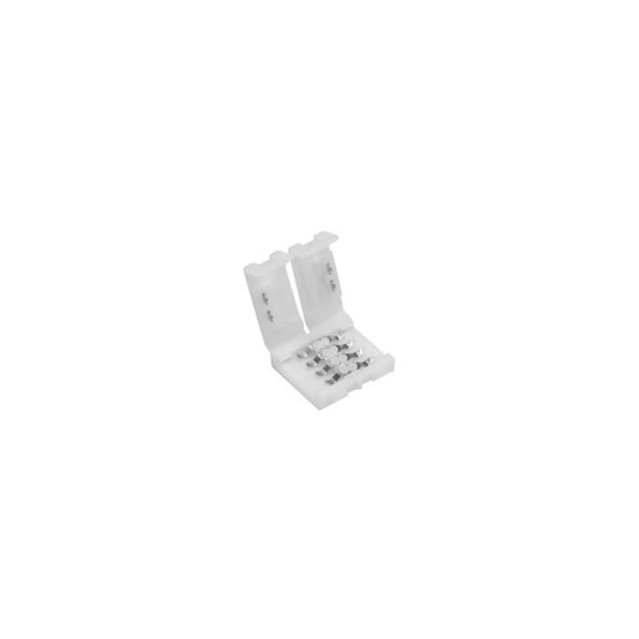 Connecteur push pour bande à led flexible - 10 mm - couleur rvb