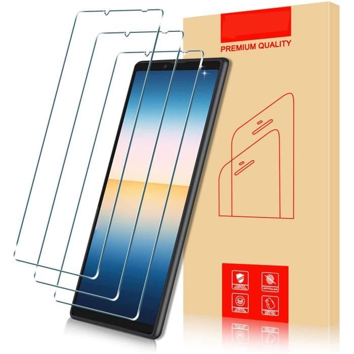 Lot de 3 Pcs Verre Trempé pour Sony Xperia 10 III 6.0- Protection Ecran Ultra-Résistant Anti-Friction Incassable Ultra-Slim