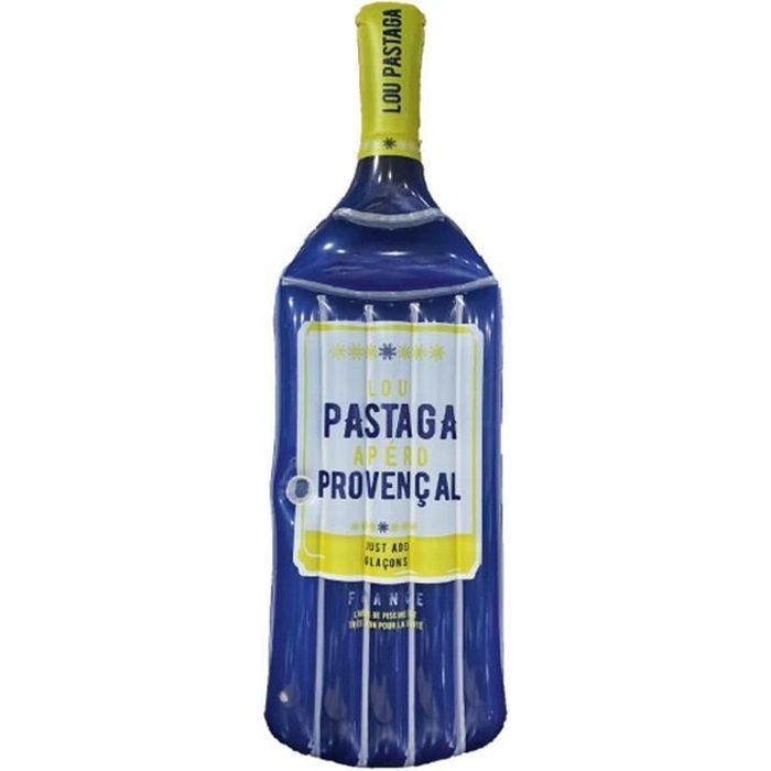 Matelas gonflable bouteille apéritif Lou Pastaga