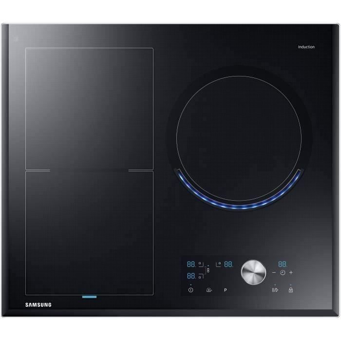 SHOT CASE - SAMSUNG - NZ63J9770EK-EF - Table de cuisson induction - 3 zones - 6800W - L60 cm - Revetement verre - Noir