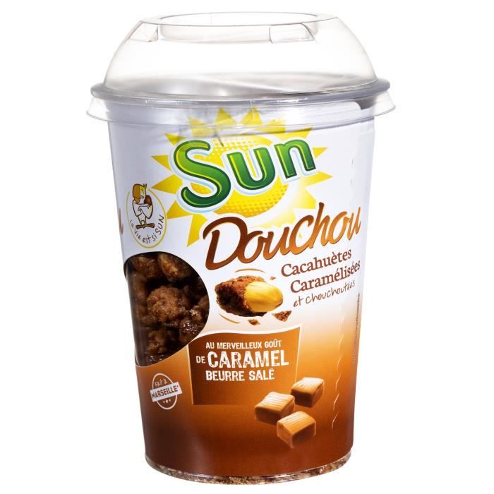 Douchou Caramel beurre salé en cup de 250g x8 Sun