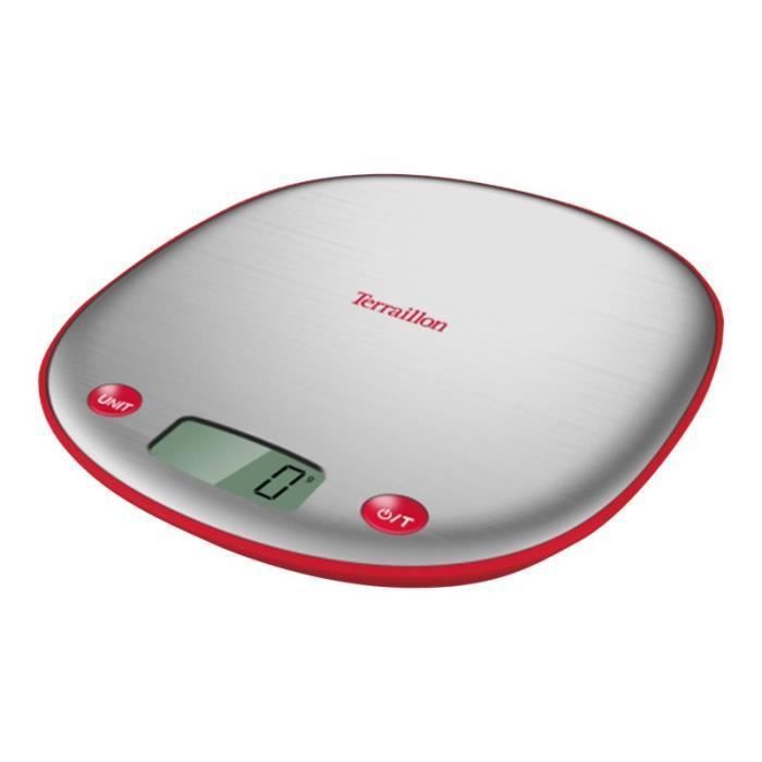 Terraillon Macaron Balance de cuisine stainless steel-cherry